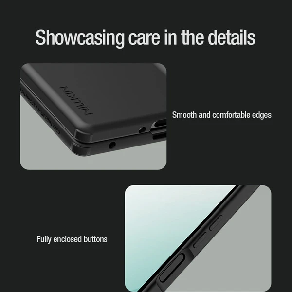 خرید قاب سیلیکونی با قلم هوشمند Samsung Galaxy Z Fold 7 مارک نیلکین مدل Flex Pure Fold