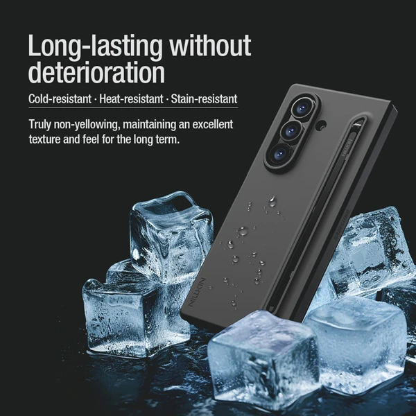 خرید قاب سیلیکونی با قلم هوشمند Samsung Galaxy Z Fold 7 مارک نیلکین مدل Flex Pure Fold