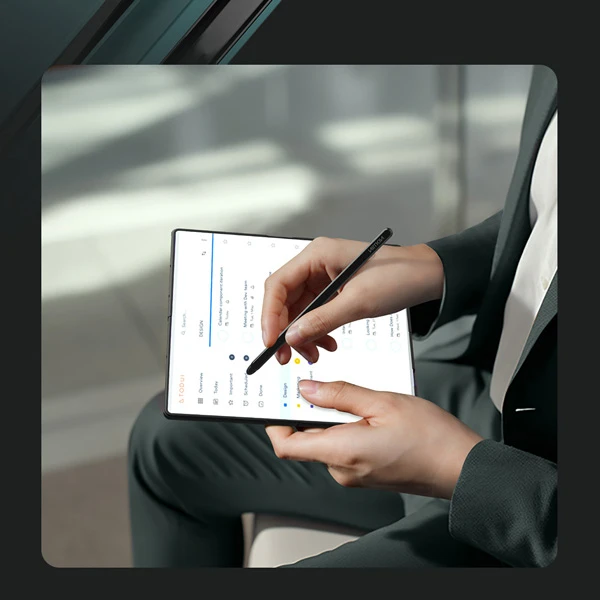 خرید قاب سیلیکونی با قلم هوشمند Samsung Galaxy Z Fold 7 مارک نیلکین مدل Flex Pure Fold