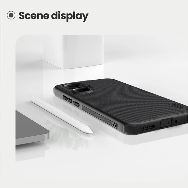 خرید قاب ضد ضربه مگنتی Xiaomi Poco F7 مارک نیلکین مدل Super Frosted Shield Pro Magnetic