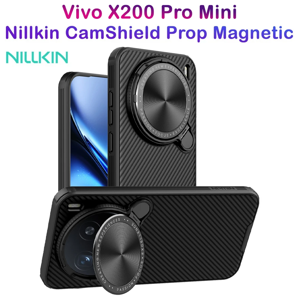 خرید قاب ضد ضربه کمرا استند Vivo X200 Pro Mini مارک نیلکین مدل Camshield Prop
