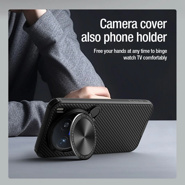 خرید قاب ضد ضربه کمرا استند Vivo X200 Pro Mini مارک نیلکین مدل Camshield Prop