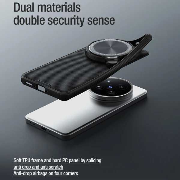 خرید قاب ضد ضربه کمرا استند Vivo X200 Ultra مارک نیلکین مدل Camshield Prop