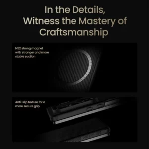 خرید قاب مگنتی فیبری Samsung Galaxy Z Fold 7 مارک نیلکین مدل Synthetic Fiber Pro