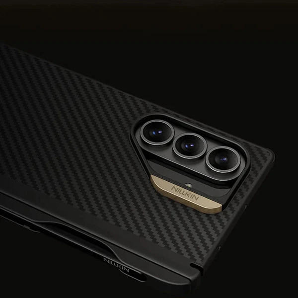 خرید قاب مگنتی فیبری با اسلات قلم Samsung Galaxy Z Fold 7 مارک نیلکین مدل Synthetic Fiber Pro