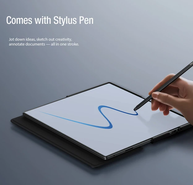 خرید کیف چرمی محافظ دوربین دار و اسلات قلم Samsung Galaxy Z Fold 7 مارک نیلکین مدل Qin Pro خرید کیف چرمی محافظ دوربین دار و اسلات قلم Samsung Galaxy Z Fold 7 مارک نیلکین مدل Qin Pro