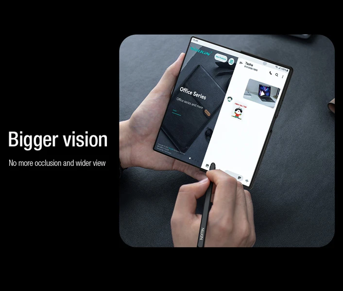 خرید کیف چرمی محافظ دوربین دار و اسلات قلم Samsung Galaxy Z Fold 7 مارک نیلکین مدل Qin Pro خرید کیف چرمی محافظ دوربین دار و اسلات قلم Samsung Galaxy Z Fold 7 مارک نیلکین مدل Qin Pro