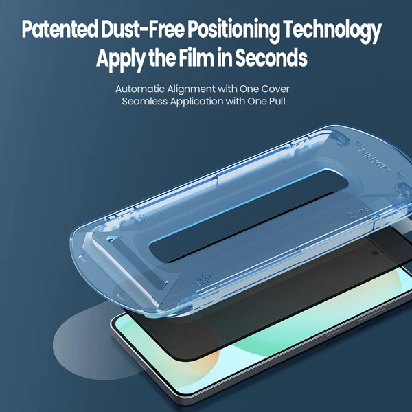 خرید گلس حریم شخصی با ابزار مخصوص نصب Samsung Galaxy S25 Edge مارک نیلکین مدل Guardian