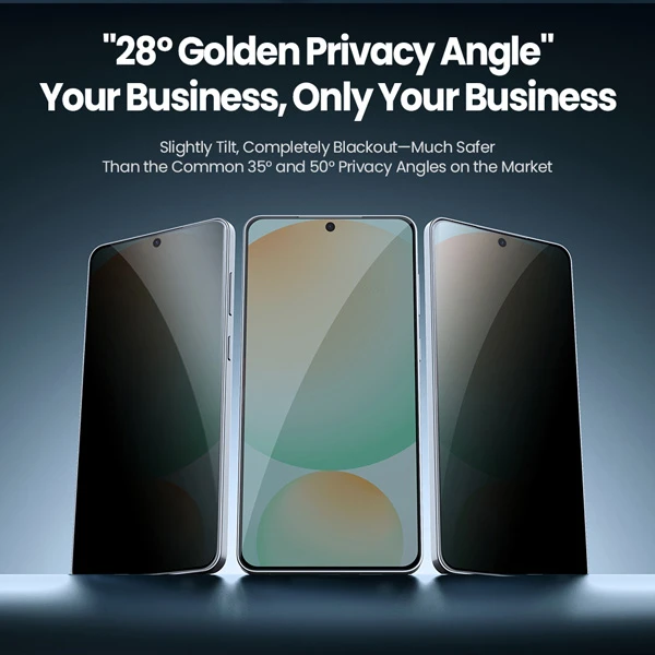 خرید گلس حریم شخصی با ابزار مخصوص نصب Samsung Galaxy S25 Edge مارک نیلکین مدل Guardian