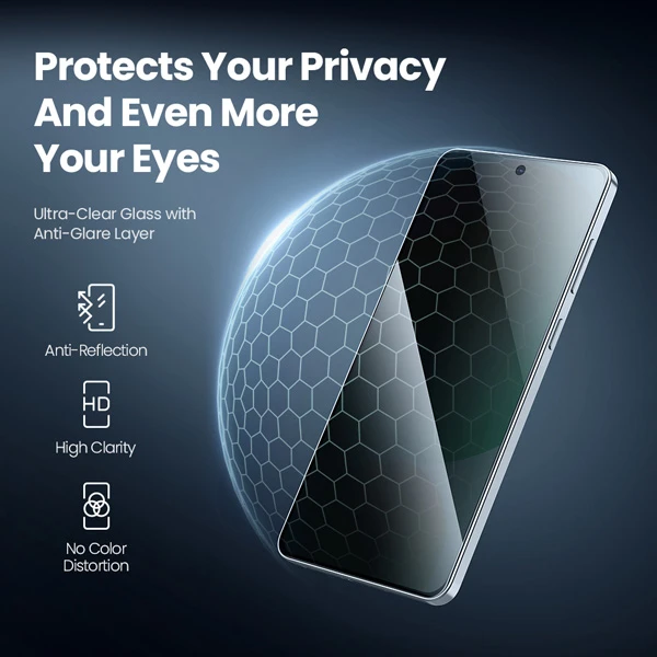 خرید گلس حریم شخصی با ابزار مخصوص نصب Samsung Galaxy S25 Edge مارک نیلکین مدل Guardian