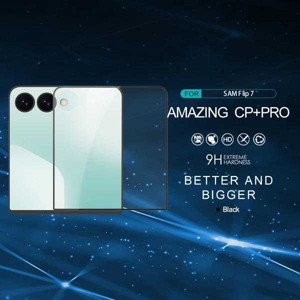 خرید گلس شیشه ای Samsung Galaxy Z Flip 7 مارک نیلکین مدل CP+PRO برای صفحه نمایش بیرونی