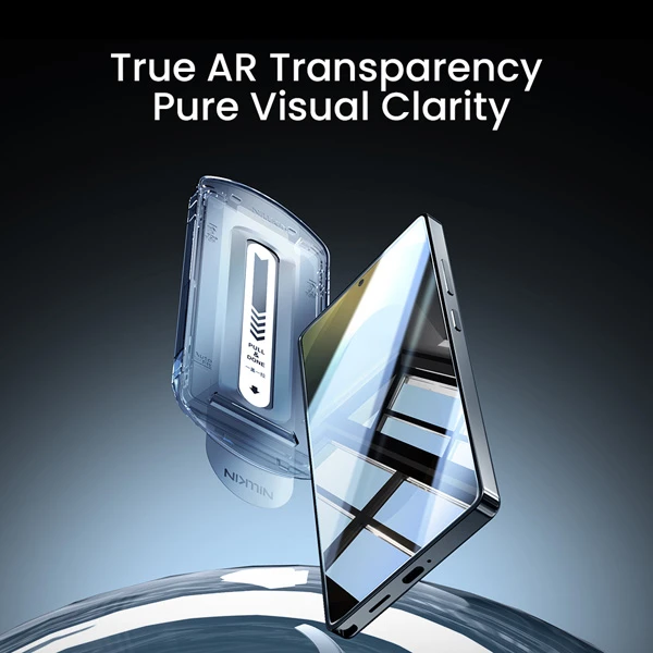 خرید گلس ضد بازتاب نور با ابزار نصب Samsung Galaxy S25 Ultra مارک نیلکین مدل H+Pro AR