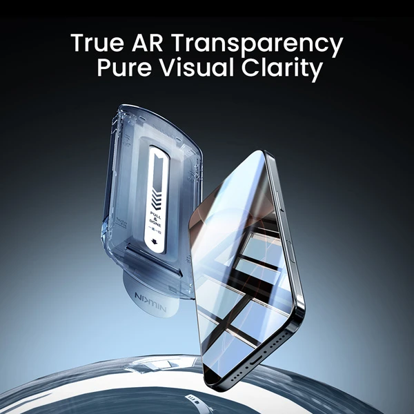 خرید گلس ضد بازتاب نور با ابزار نصب iPhone 16 Pro مارک نیلکین مدل H+Pro AR
