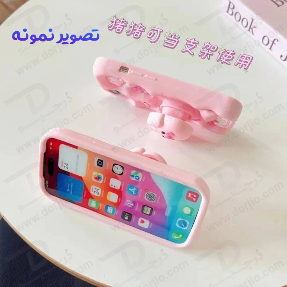 قاب سیلیکونی iPhone 14 Pro Max طرح برجسته پاپ سوکت دار Piggy