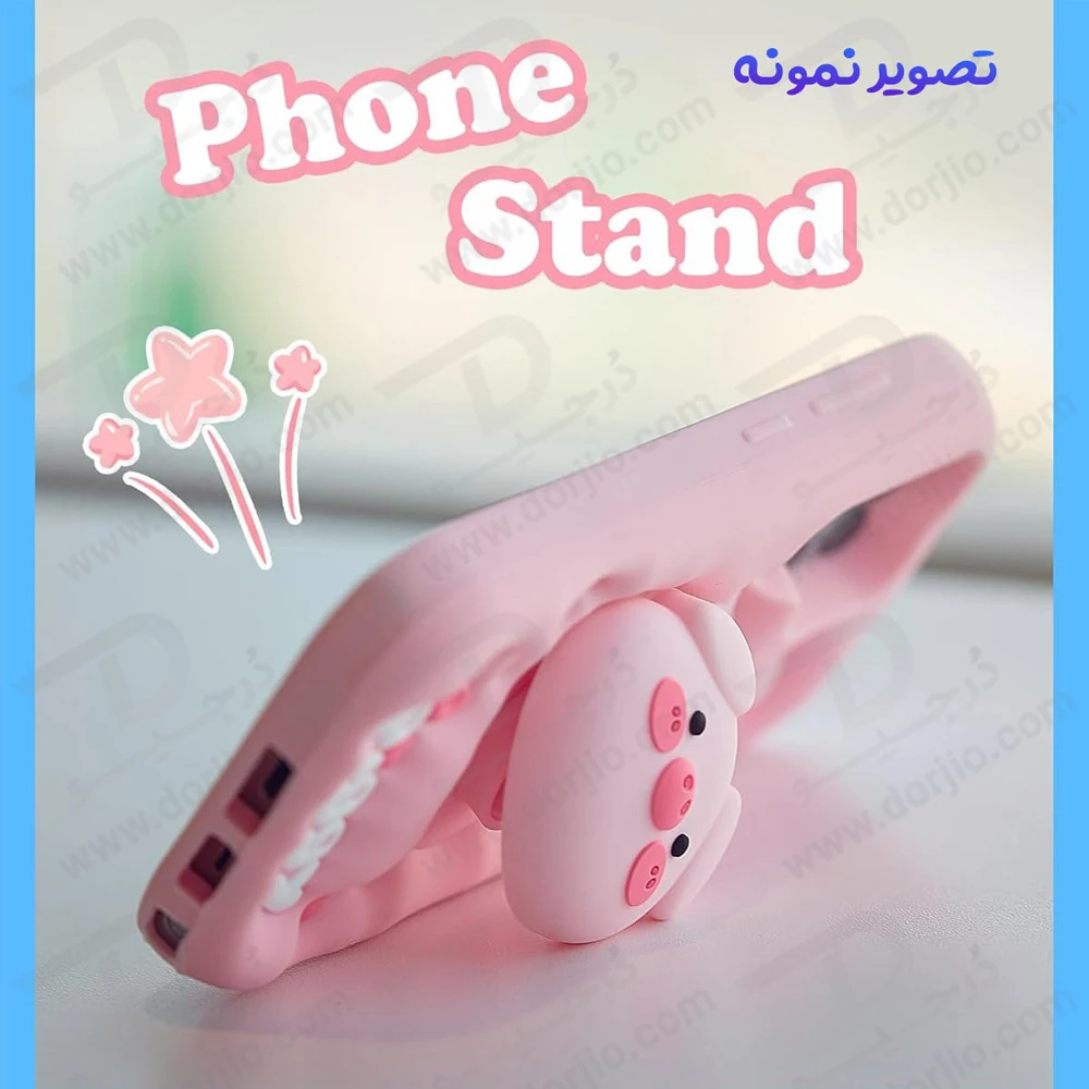 قاب سیلیکونی iPhone 14 Pro Max طرح برجسته پاپ سوکت دار Piggy