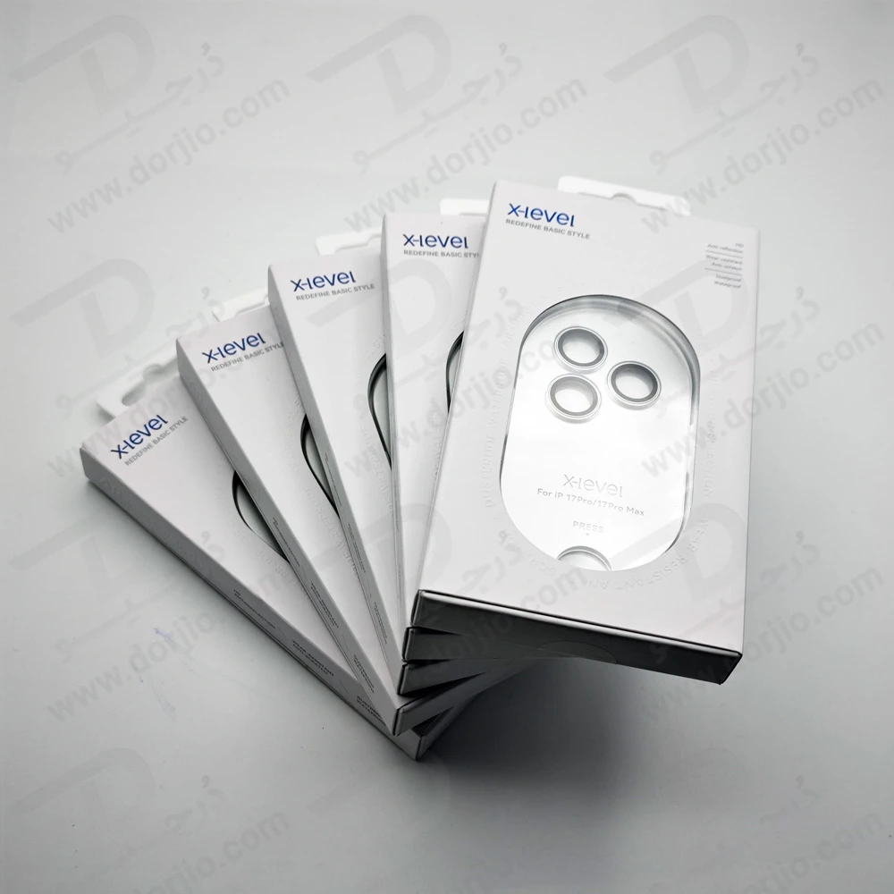 محافظ لنز دوربین رینگی iPhone 17 Pro مارک X-Level محافظ لنز دوربین رینگی iPhone 17 Pro مارک X-Level