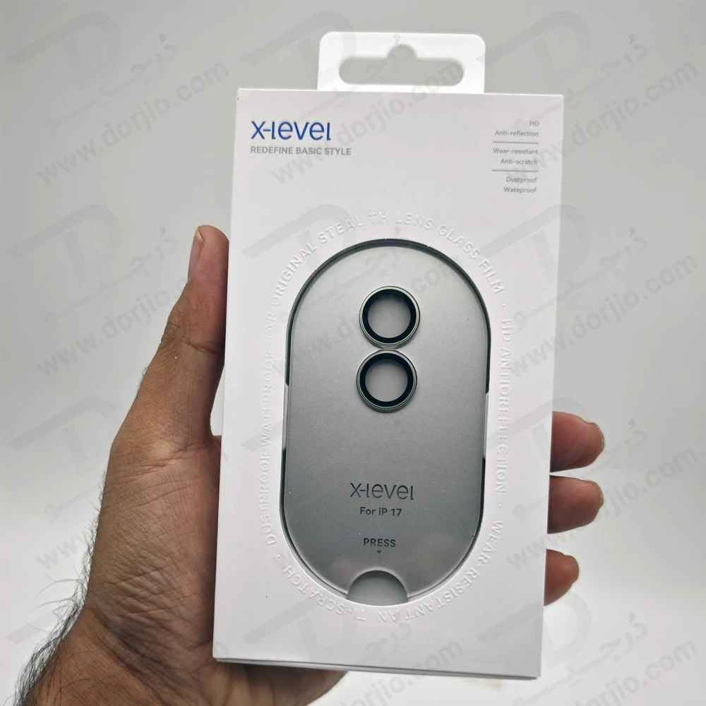 محافظ لنز دوربین رینگی iPhone 17 مارک X-Level