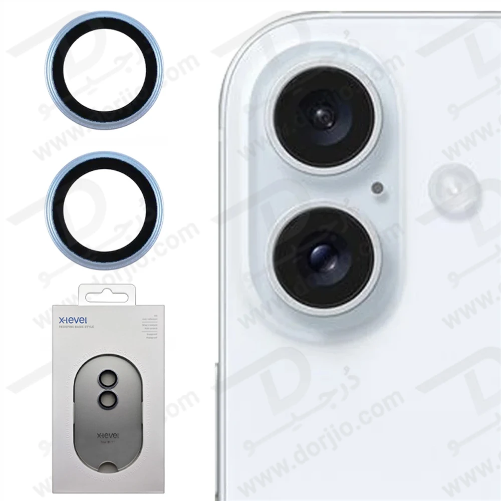 محافظ لنز دوربین رینگی iPhone 17 مارک X-Level
