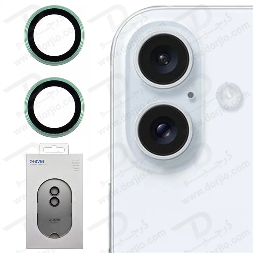 محافظ لنز دوربین رینگی iPhone 17 مارک X-Level