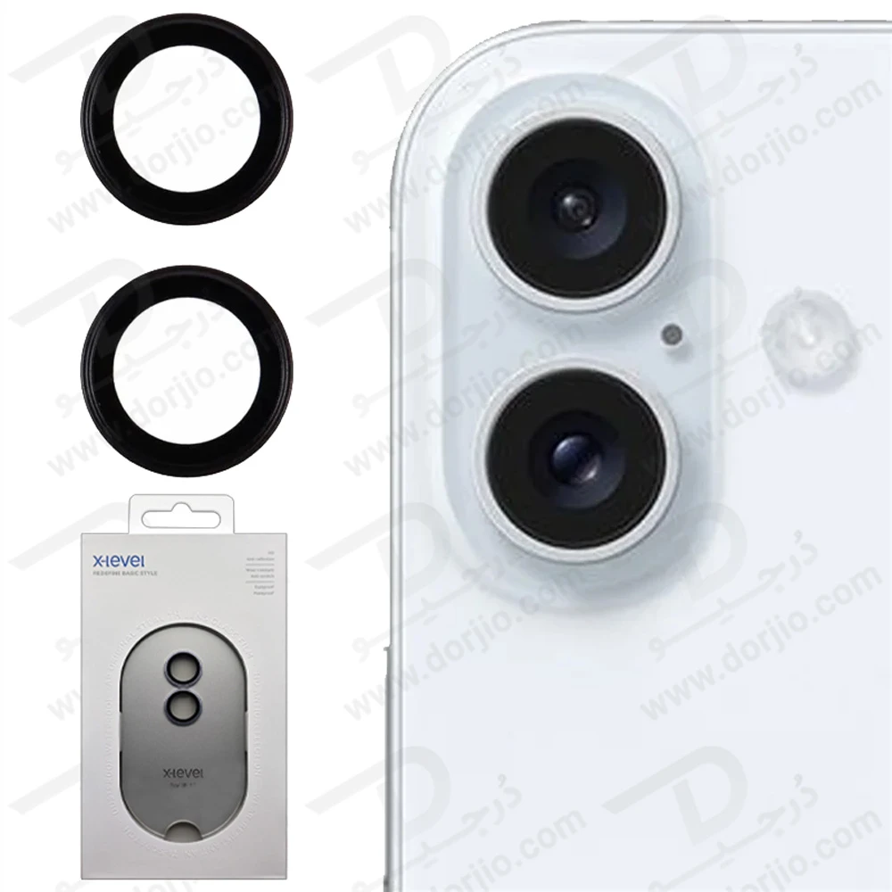 محافظ لنز دوربین رینگی iPhone 17 مارک X-Level