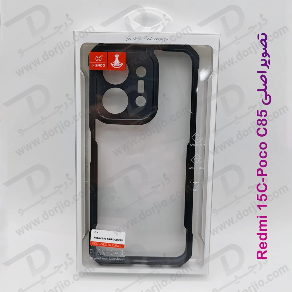 کریستال شیلد شفاف Xiaomi Poco C85 مارک XUNDD سری Beatle