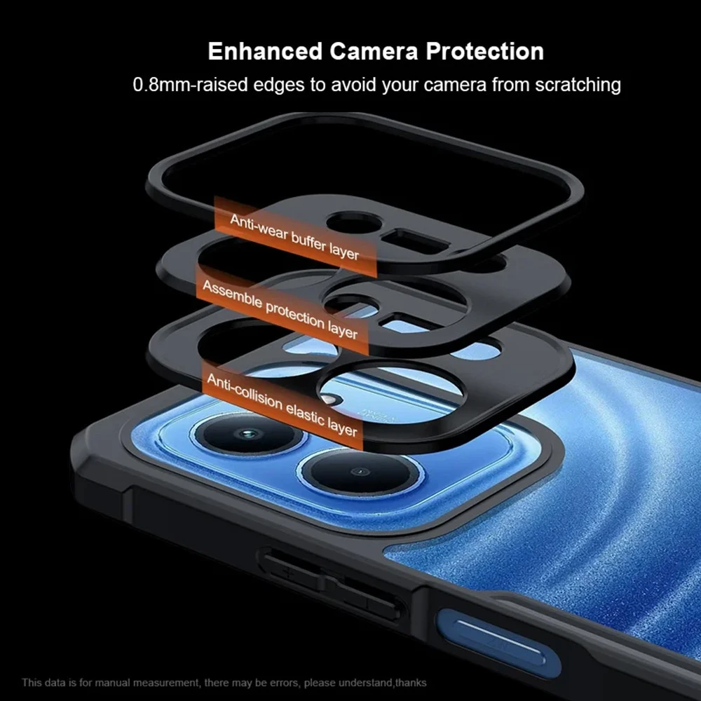 کریستال شیلد شفاف Xiaomi Redmi 15C مارک XUNDD سری Beatle