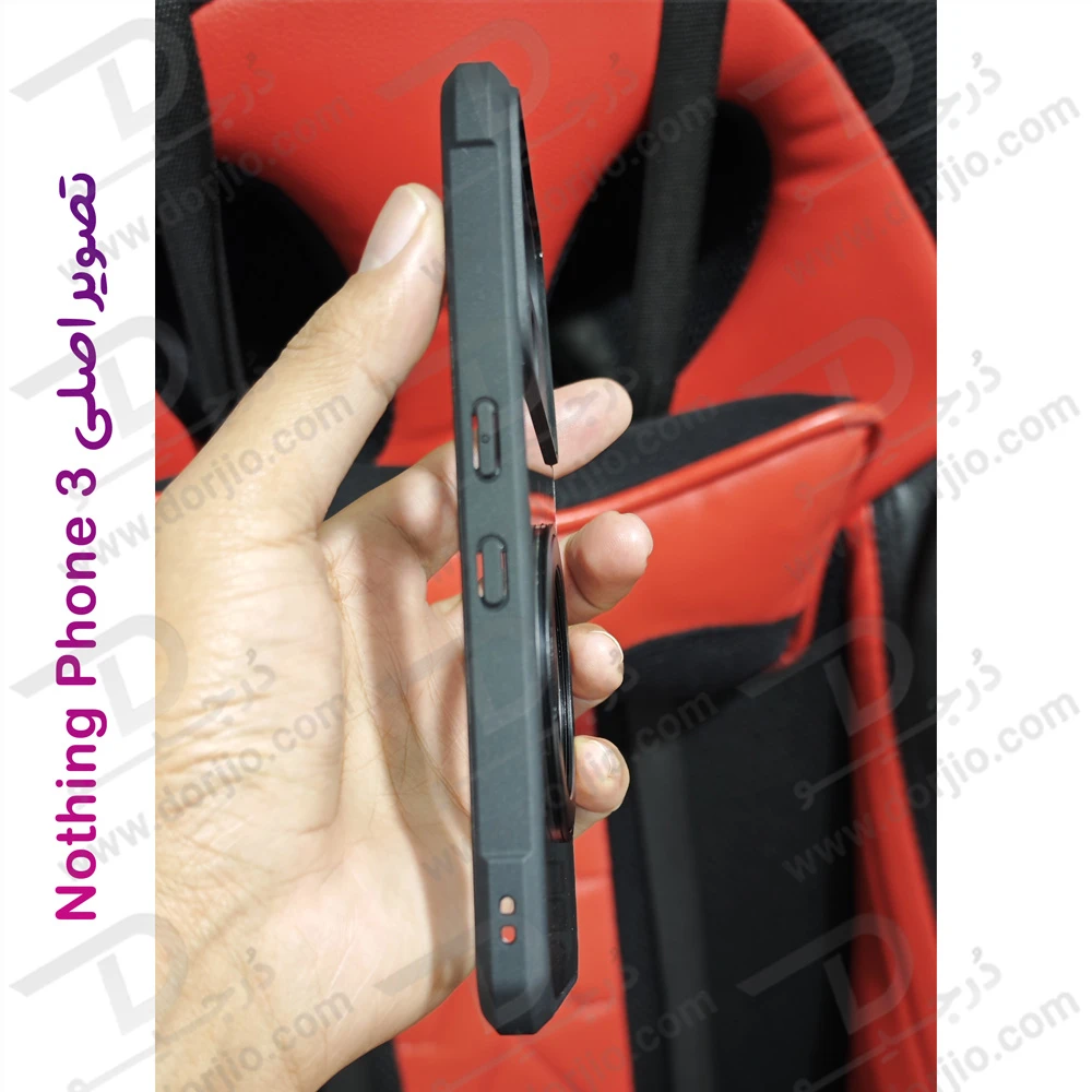 گارد شفاف رینگ استند 360 درجه مگ سیف Nothing Phone 3 مارک XUNDD سری Beatle Rotatable