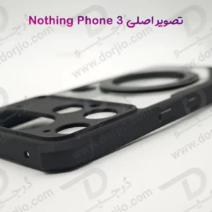 گارد شفاف رینگ استند 360 درجه مگ سیف Nothing Phone 3 مارک XUNDD سری Beatle Rotatable