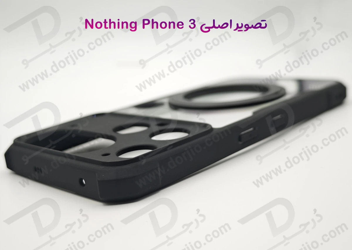 گارد شفاف رینگ استند 360 درجه مگ سیف Nothing Phone 3 مارک XUNDD سری Beatle Rotatable