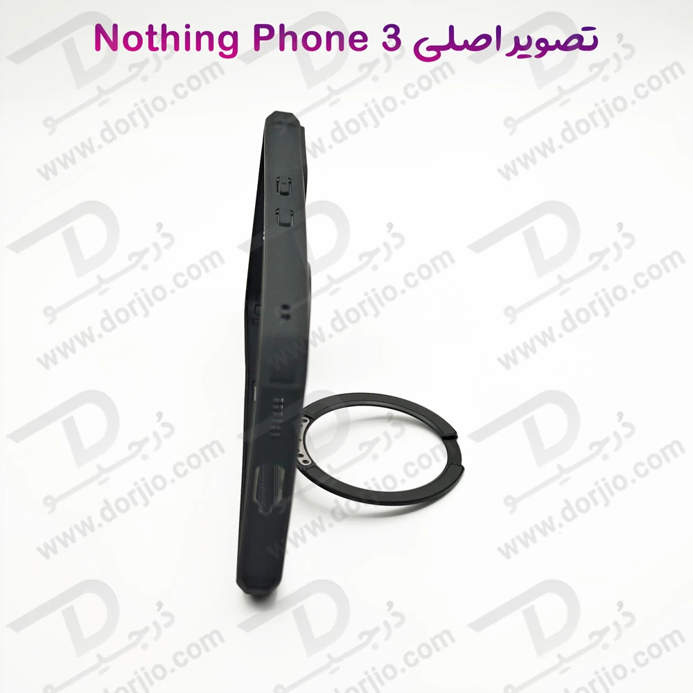 گارد شفاف رینگ استند 360 درجه مگ سیف Nothing Phone 3 مارک XUNDD سری Beatle Rotatable