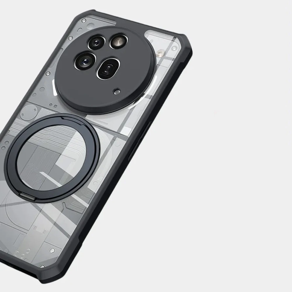 گارد شفاف رینگ استند 360 درجه مگ سیف Nothing Phone 3a Pro مارک XUNDD سری Beatle Rotatable
