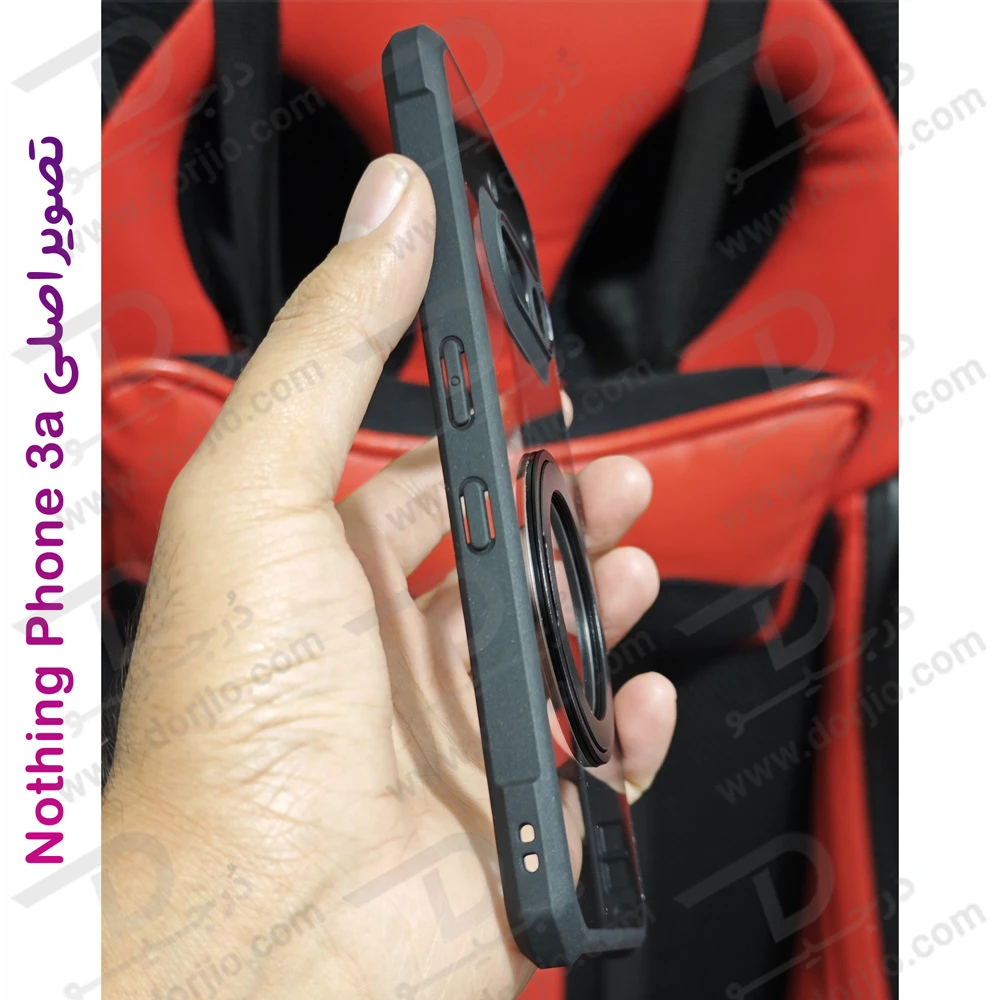 گارد شفاف رینگ استند 360 درجه مگ سیف Nothing Phone 3a مارک XUNDD سری Beatle Rotatable