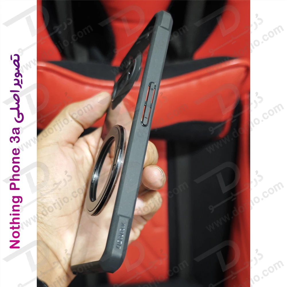 گارد شفاف رینگ استند 360 درجه مگ سیف Nothing Phone 3a مارک XUNDD سری Beatle Rotatable