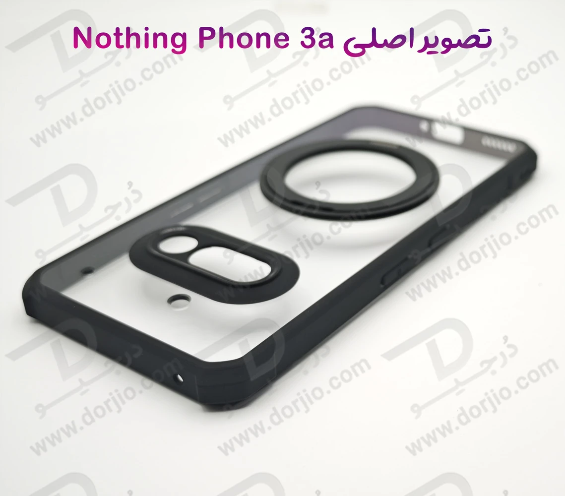 گارد شفاف رینگ استند 360 درجه مگ سیف Nothing Phone 3a مارک XUNDD سری Beatle Rotatable