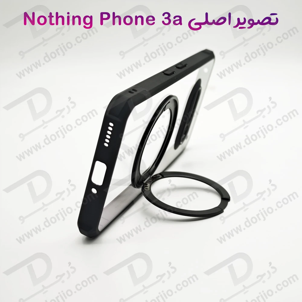 گارد شفاف رینگ استند 360 درجه مگ سیف Nothing Phone 3a مارک XUNDD سری Beatle Rotatable