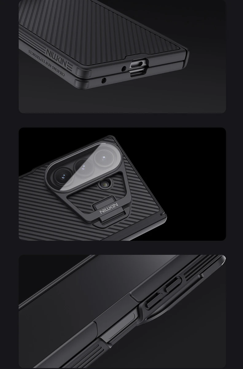 خرید گارد مگنتی کمرا استند شیشه‌ای Samsung Galaxy Z Fold 7 مارک نیلکین مدل Camshield Prop