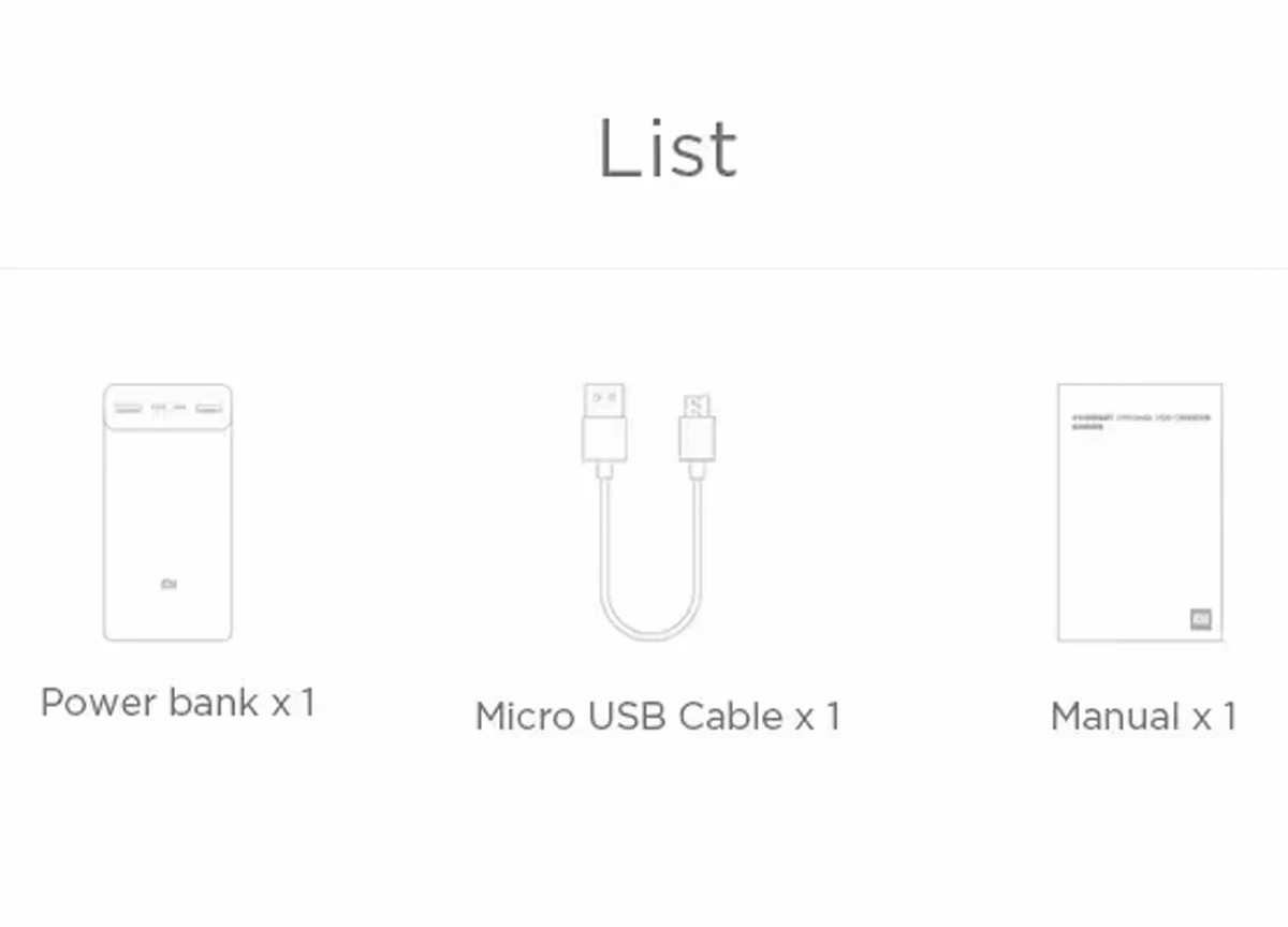 پاور بانک 30000 میلی‌آمپر 18 وات برند Xiaomi مدل PB3018ZM