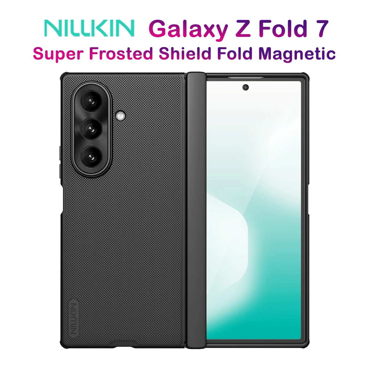 خرید قاب ضد ضربه مگنتی Samsung Galaxy Z Fold 7 مارک نیلکین مدل Super Frosted Shield Fold