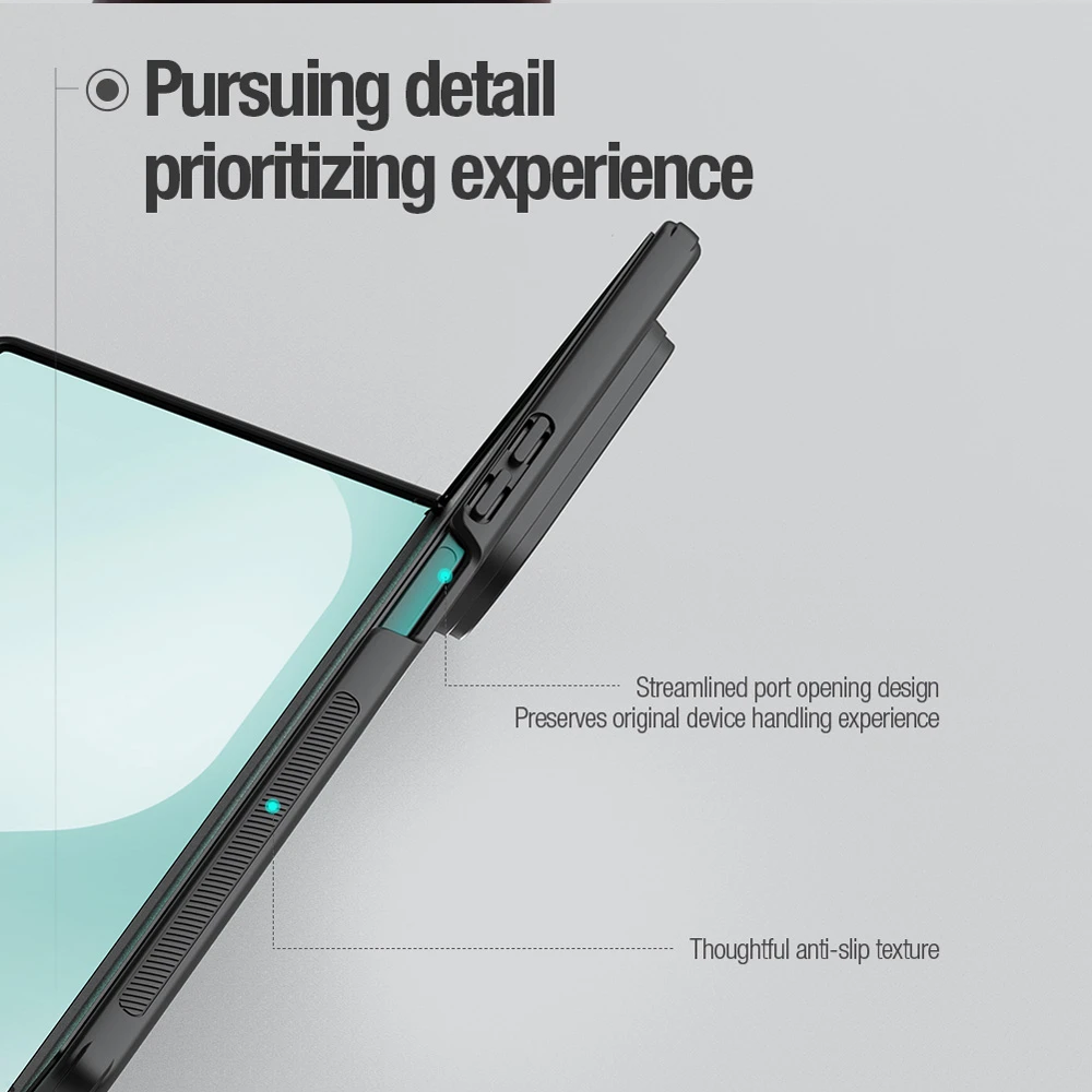 خرید قاب ضد ضربه مگنتی Samsung Galaxy Z Fold 7 مارک نیلکین مدل Super Frosted Shield Fold