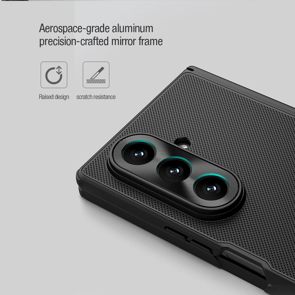 خرید قاب ضد ضربه مگنتی Samsung Galaxy Z Fold 7 مارک نیلکین مدل Super Frosted Shield Fold