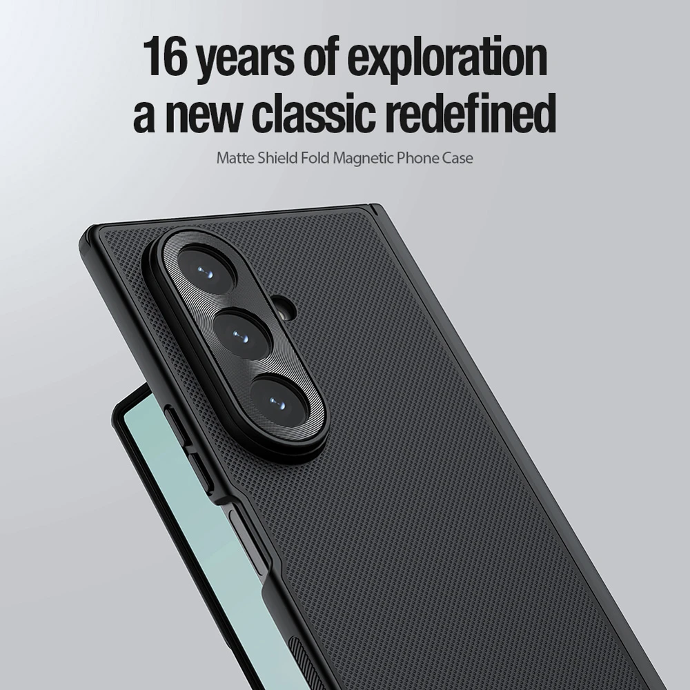 خرید قاب ضد ضربه مگنتی Samsung Galaxy Z Fold 7 مارک نیلکین مدل Super Frosted Shield Fold