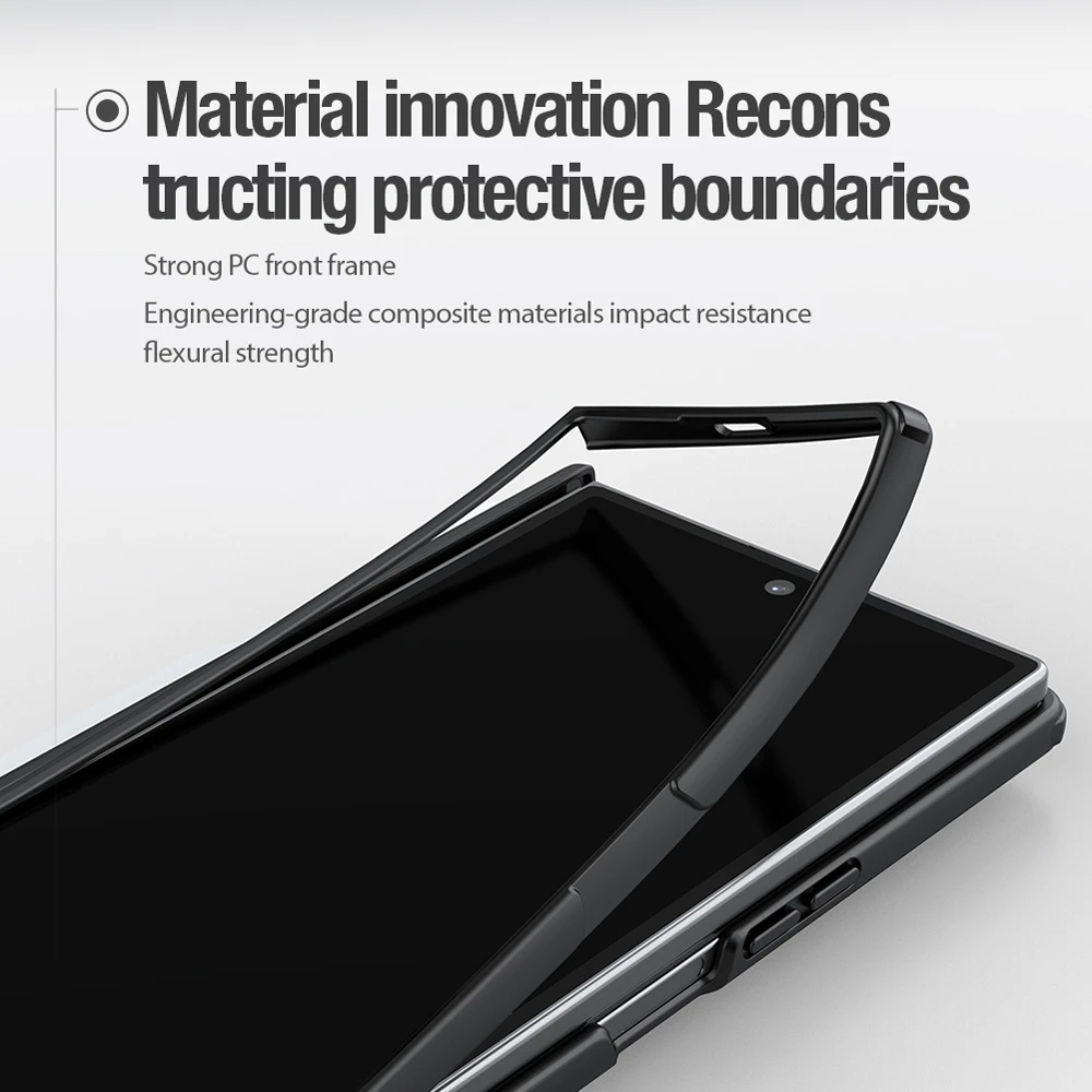 خرید قاب ضد ضربه مگنتی Samsung Galaxy Z Fold 7 مارک نیلکین مدل Super Frosted Shield Fold