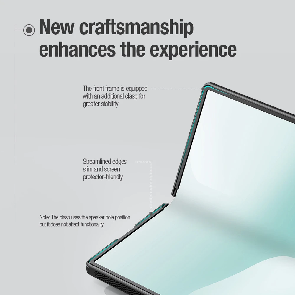 خرید قاب ضد ضربه مگنتی Samsung Galaxy Z Fold 7 مارک نیلکین مدل Super Frosted Shield Fold