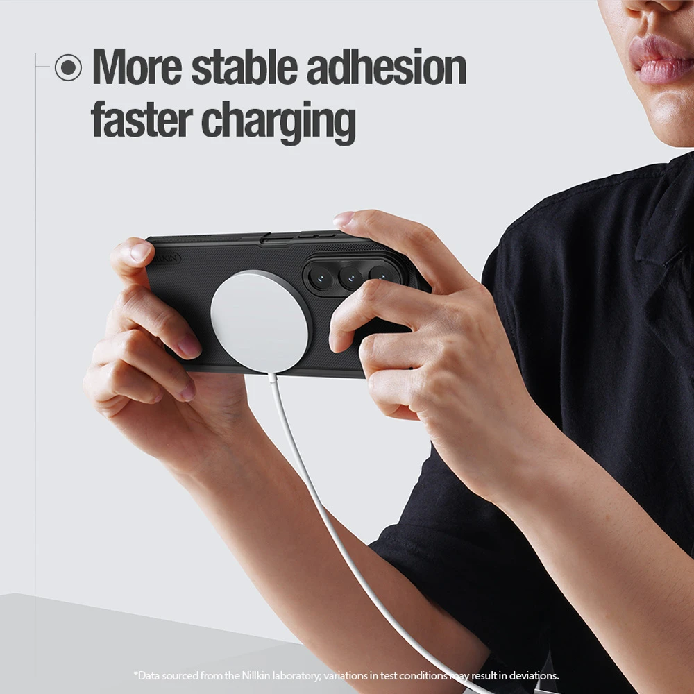 خرید قاب ضد ضربه مگنتی Samsung Galaxy Z Fold 7 مارک نیلکین مدل Super Frosted Shield Fold