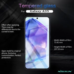 خرید محافظ صفحه نمایش شیشه ای Samsung Galaxy A35 مارک نیلکین مدل H+Pro