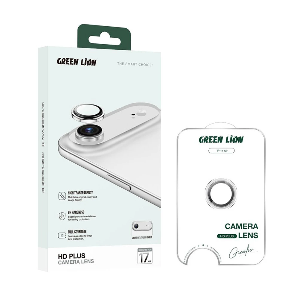 خرید محافظ لنز دوربین رینگی iPhone 17 Air مارک Green Lion مدل HD Plus Camera