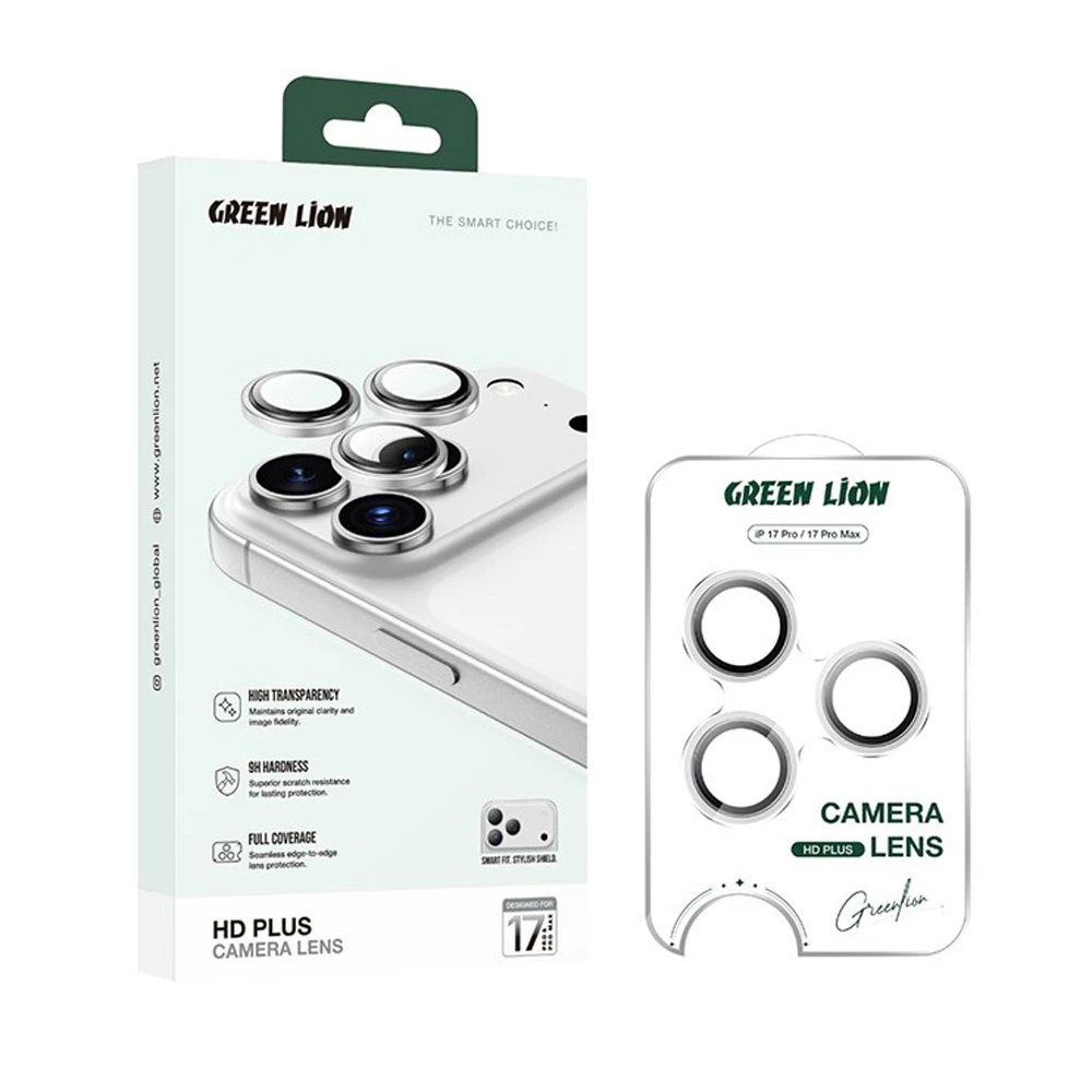 خرید محافظ لنز دوربین رینگی iPhone 17 مارک Green Lion مدل HD Plus Camera