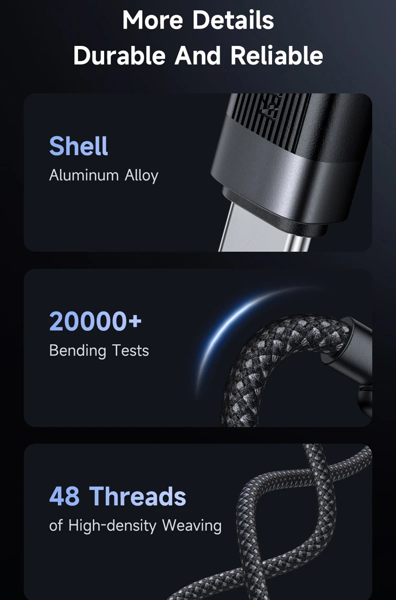 خرید کابل شارژ مغناطیسی 60 وات 1.2 متری دو سر Type-C مارک مک دودو مدل CA-200