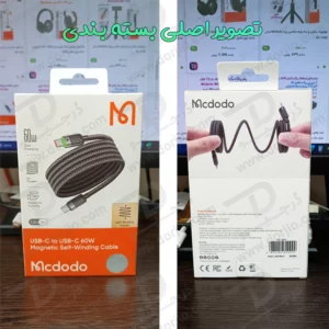 خرید کابل شارژ مغناطیسی 60 وات 1.2 متری دو سر Type-C مارک مک دودو مدل CA-200