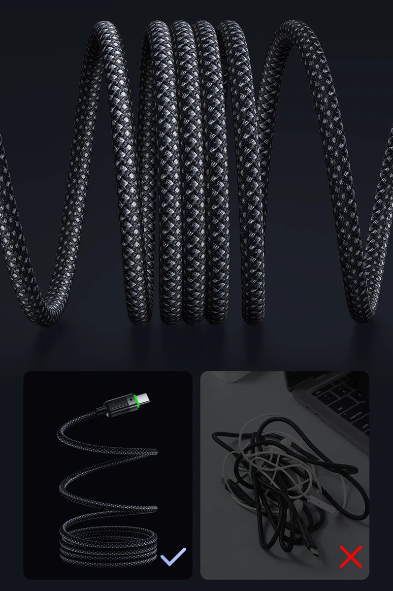 خرید کابل شارژ مغناطیسی 60 وات 1.2 متری دو سر Type-C مارک مک دودو مدل CA-200